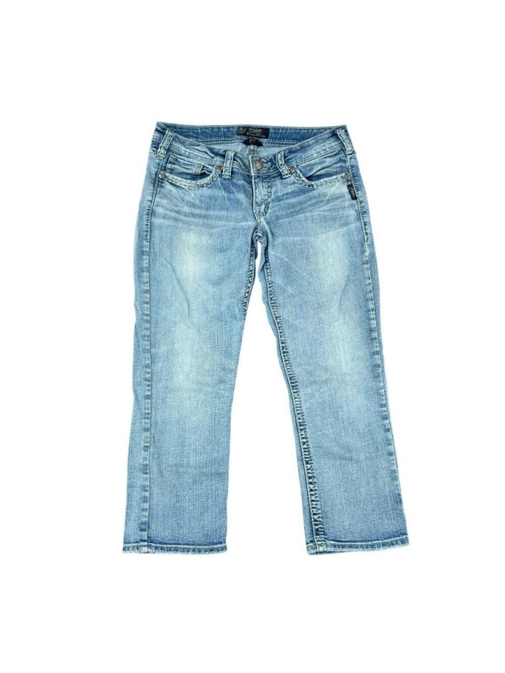 Silver Jeans  Aiko Women's 28 Cropped Jeans  C0889